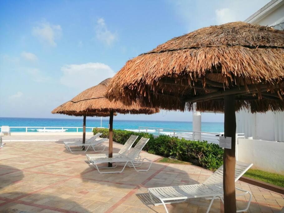 Placentero Depa En Mar Caribe! Cancún Eksteriør bilde